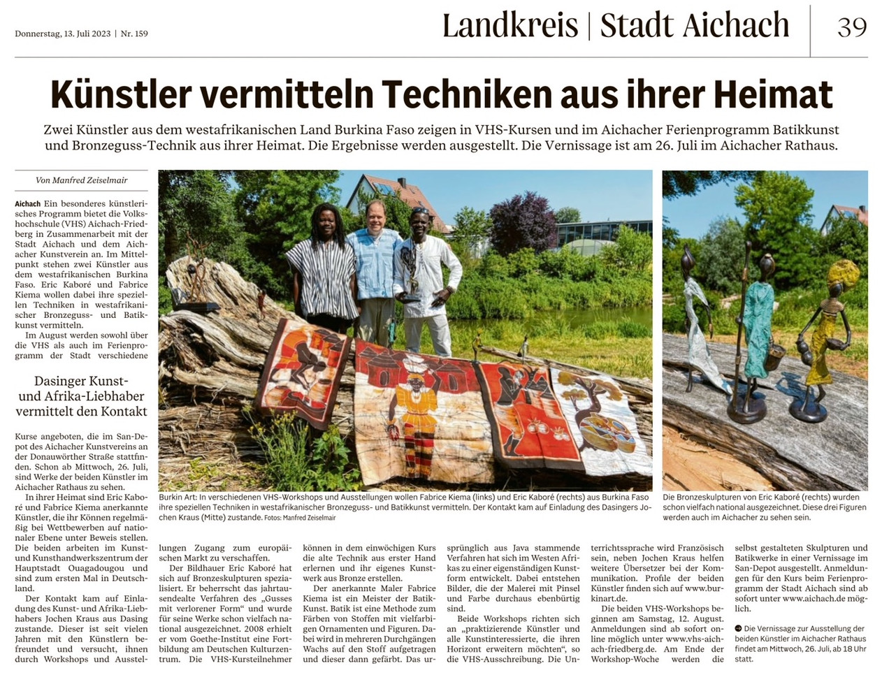 Aichacher Nachrichten 13.07.2023